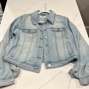 Womens XL blue jeans jacket